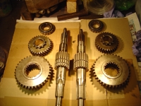  the gears and shaft on the left were the ones removed, and the others some spares i had from another box